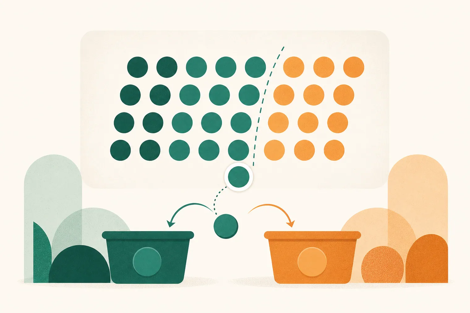지난 30일 사용 여부로 구독을 판정하는 룰을 표현한 그림